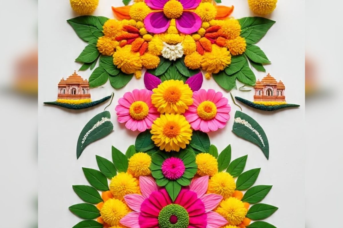 Onam Pookalam Design