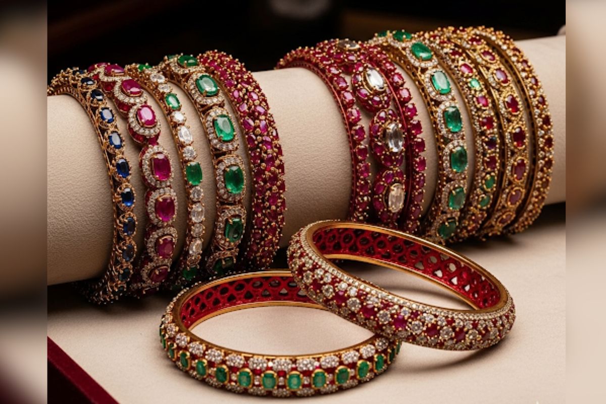 Fancy Red Bangles Design(Ai Image)