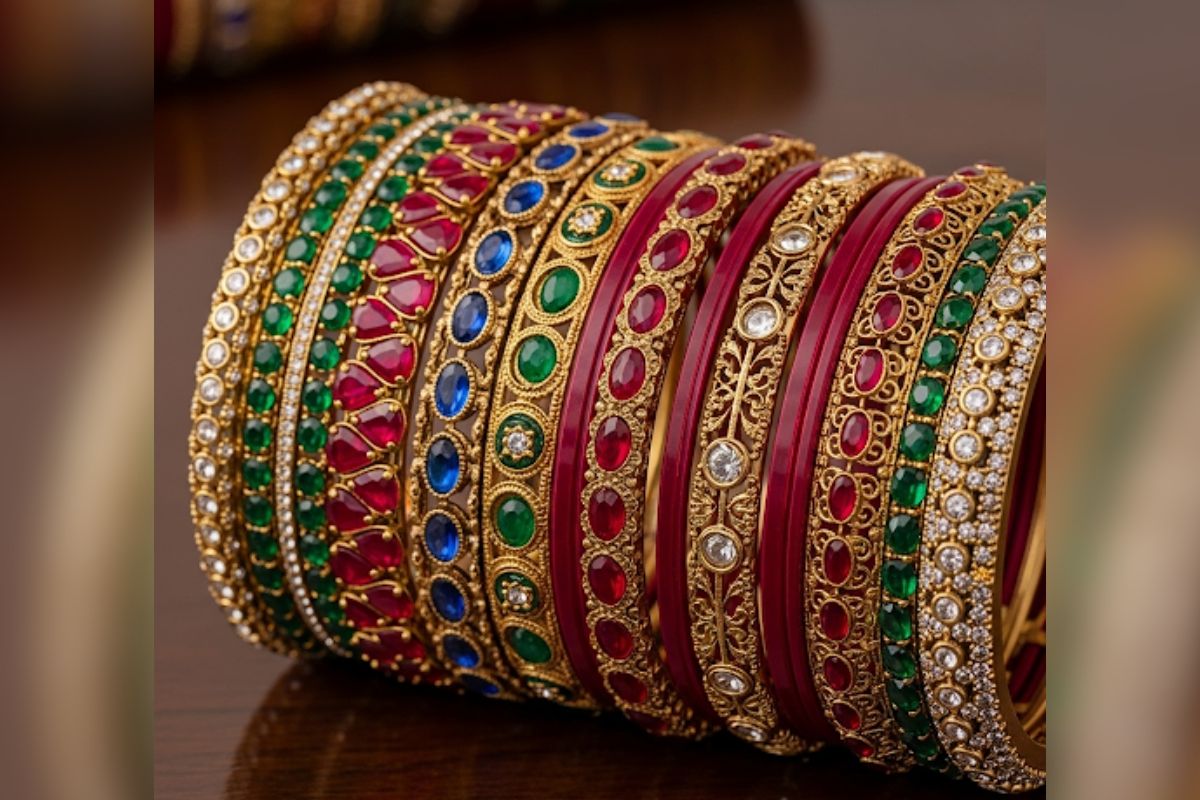 Colourful Red Bangles Design (Ai Image)