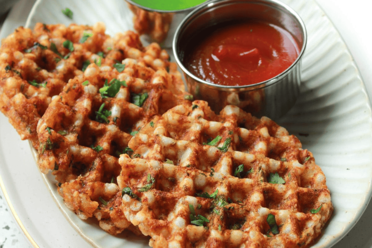 Sabudana Waffles For Vrat