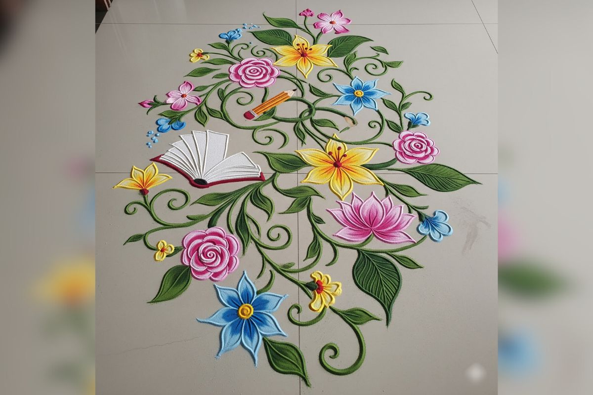 Teacher'S Day Rangoli Design: टीचर्स डे को बनाएं यादगार इन ट्रेंडी रंगोली डिजाइनों के साथ 7 Teacher’s Day Rangoli Design