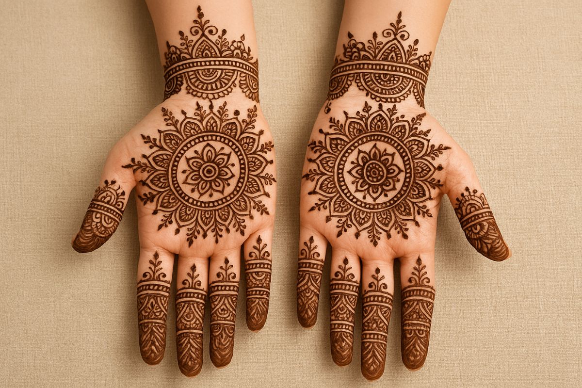 Circular Mehndi Designs