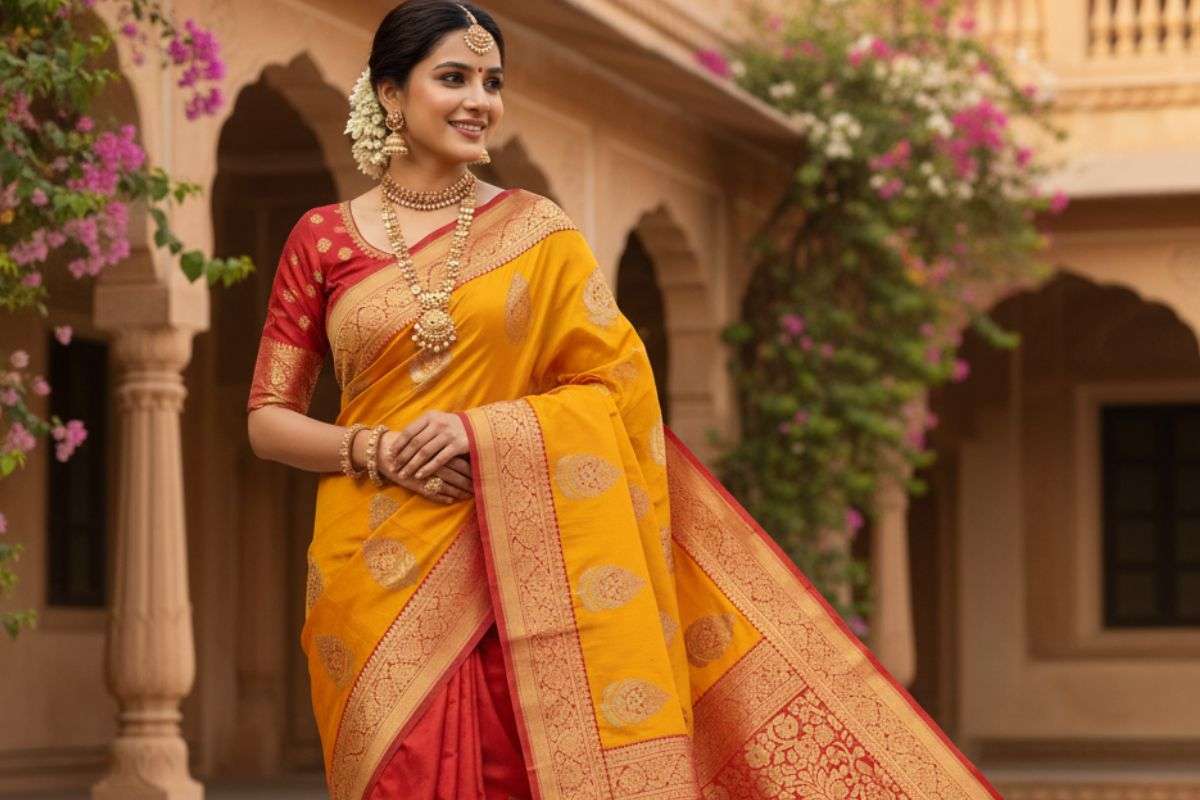 karwa chauth silk saree