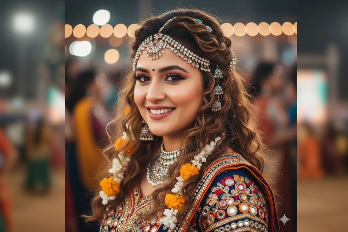 Latest Navratri Hairstyle: नवरात्रि पर बालों की सजावट करिए कुछ ऐसे, हर कोई रह जाएगा देखता 1 Latest Navratri Hairstyle