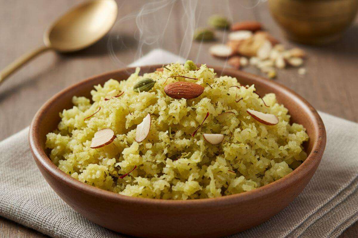 Navratri Vrat Special: नवरात्रि व्रत में घर पर आसानी से तैयार करें ये खास रेसिपीज, स्वाद में भी है लाजवाब 1 Lauki Halwa