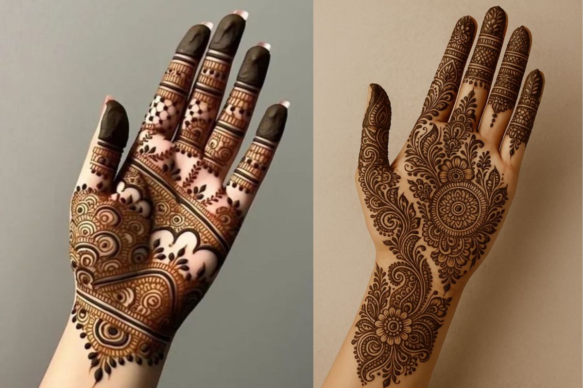Jitiya Simple Mehndi Design