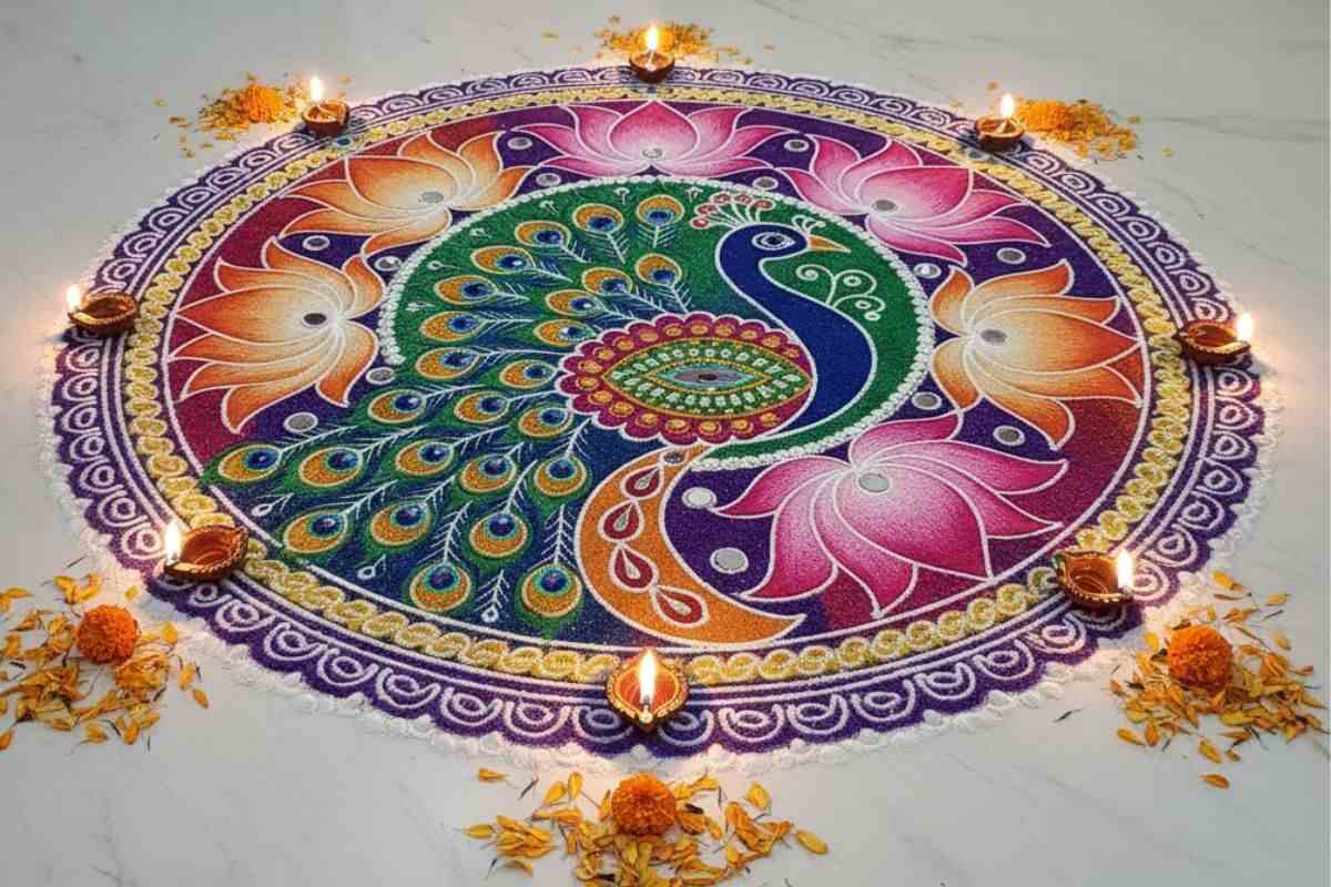 Bhai Dooj Rangoli Designs 