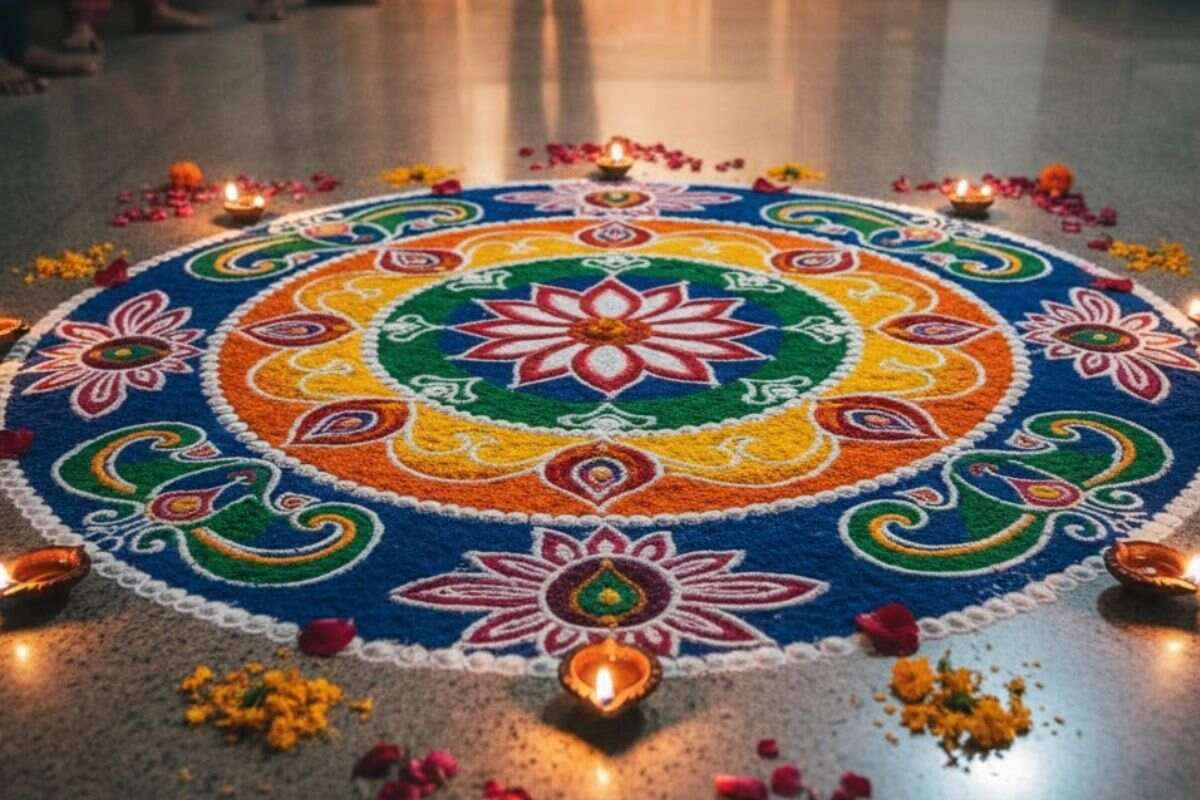 Bhai Dooj Rangoli Designs 