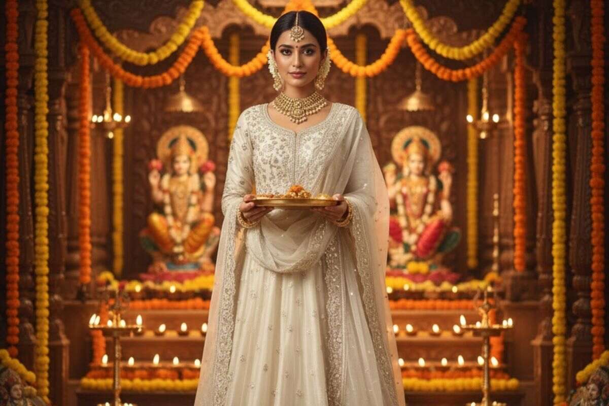 Dhanteras Colours 2025: धनतेरस पूजा में जरूर पहनें इस रंग के कपड़े, जीवन में आएगी समृद्धि और खुशहाली 4 Dhanteras Colours 2025