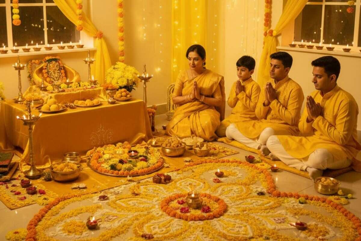 Dhanteras Colours 2025: धनतेरस पूजा में जरूर पहनें इस रंग के कपड़े, जीवन में आएगी समृद्धि और खुशहाली 5 Dhanteras Colours 2025