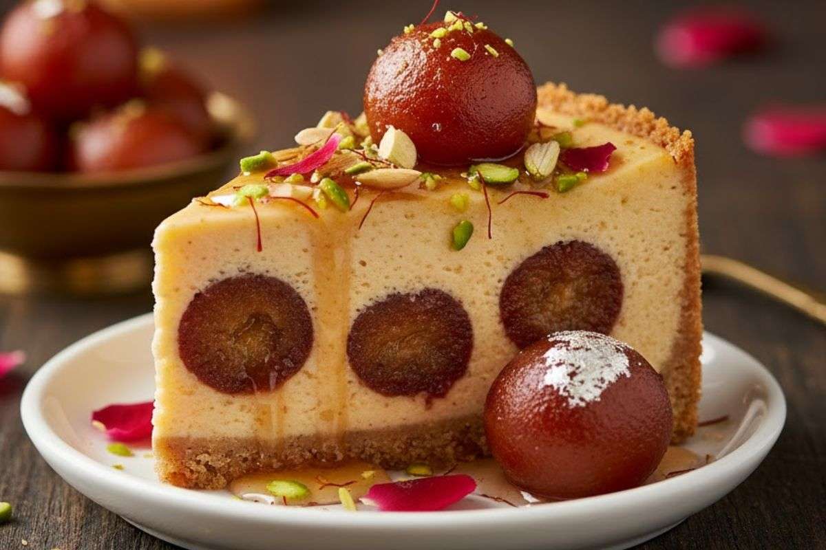 Gulab Jamun Cheese Cake Recipe