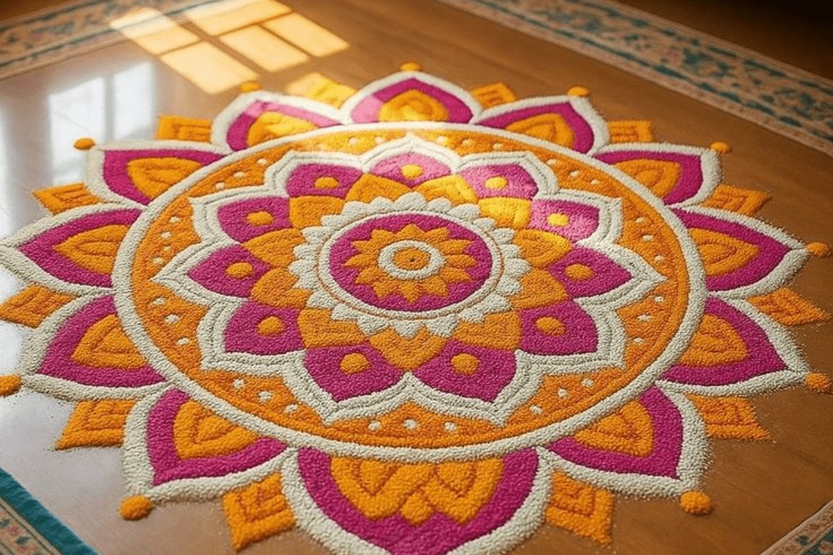 Rangoli Designs For School Competition: मिनटों में बनाएं सुंदर, क्रिएटिव और प्रतियोगिता जीतने वाली रंगोली डिजाइन्स 2 Rangoli Designs For School Competition