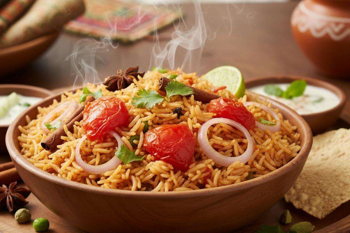 Pulao Recipes Ideas For Diwali Dinner: सादा पुलाव छोड़िए, इस दिवाली बनाएं ये 5 फ्लेवरफुल पुलाव, स्वाद ऐसा कि खाने वाले बार-बार बनाने की करेंगे डिमांड 4 Tomato Pulao