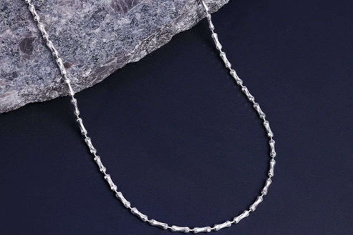 block silver chain