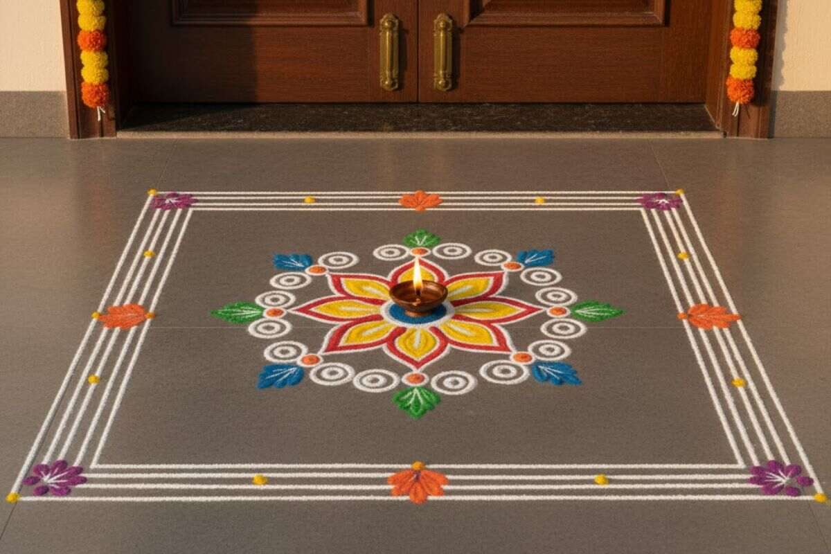 centre rangoli decoration