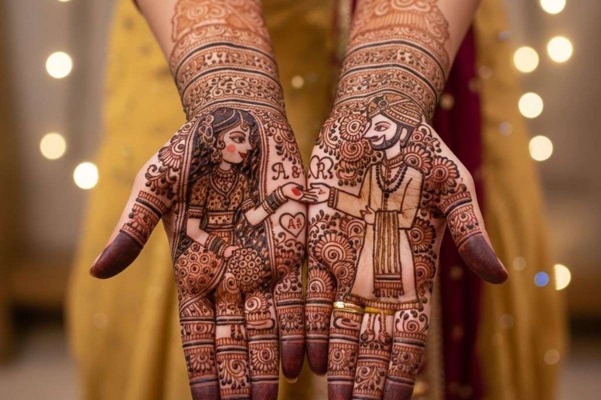 couple mehndi