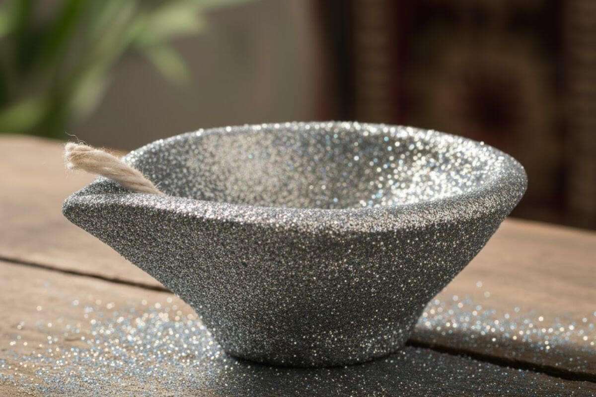 glitter diya