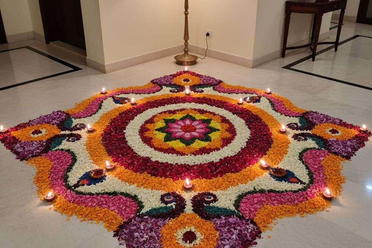 Hall Rangoli Desiegn