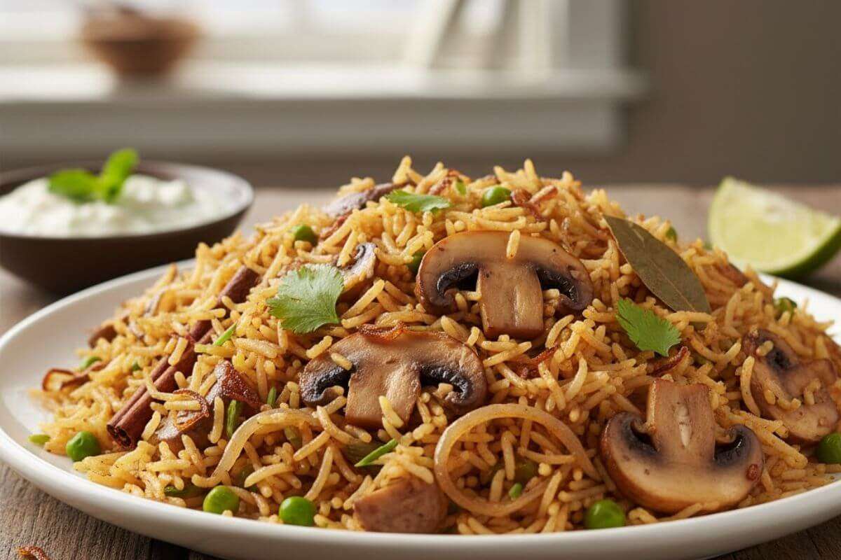 Mushroom Recipe Ideas: खास मौके या पार्टी के लिए बनाना है कुछ स्पेशल, तो ट्राई करें ये मशरूम रेसिपी आइडियाज 2 Pulao