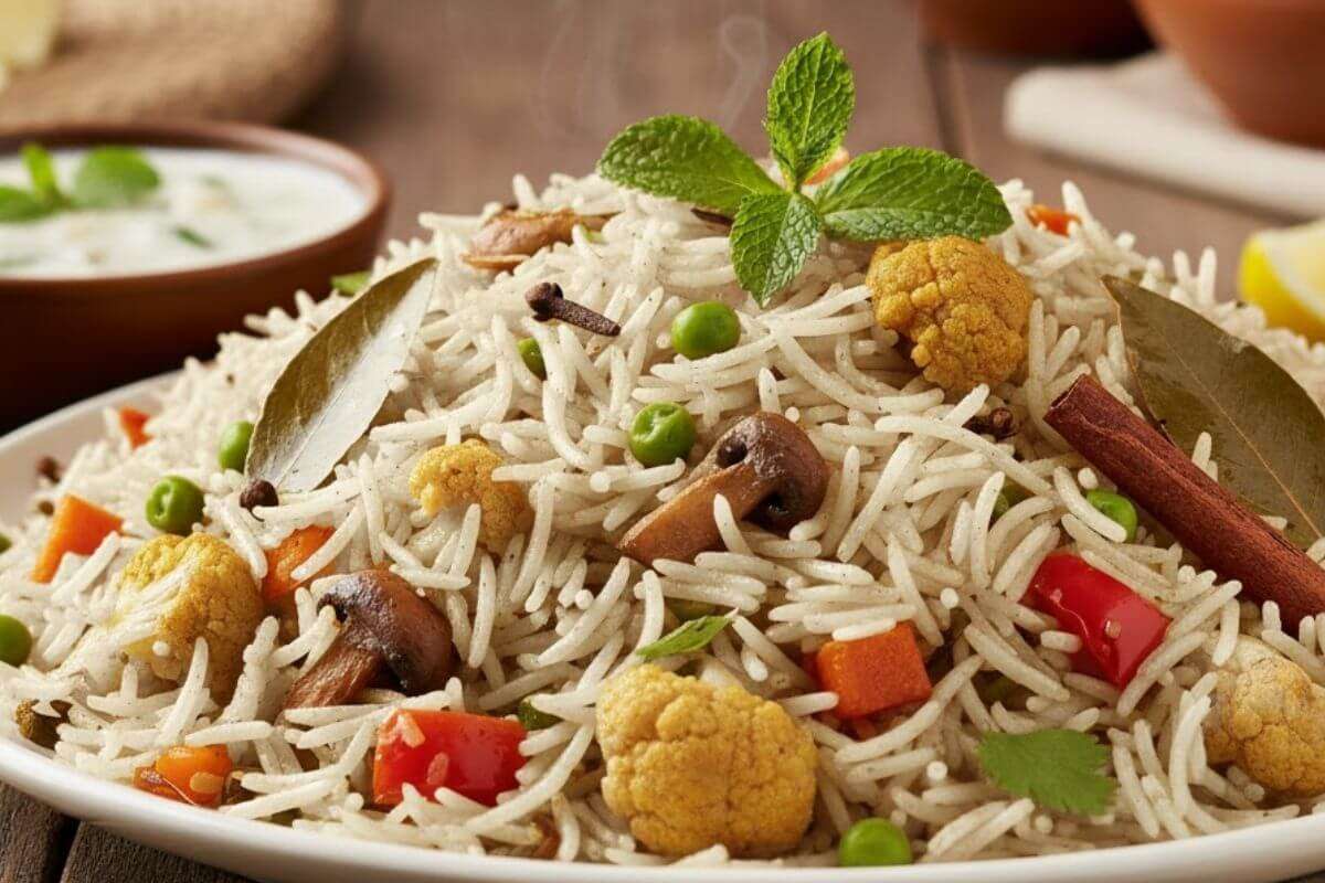 Pulao Recipes Ideas For Diwali Dinner: सादा पुलाव छोड़िए, इस दिवाली बनाएं ये 5 फ्लेवरफुल पुलाव, स्वाद ऐसा कि खाने वाले बार-बार बनाने की करेंगे डिमांड 1 Vegetable Pulao