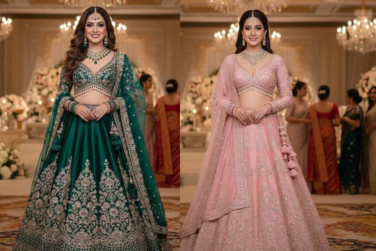 Crop Top Lehenga For Wedding Function 