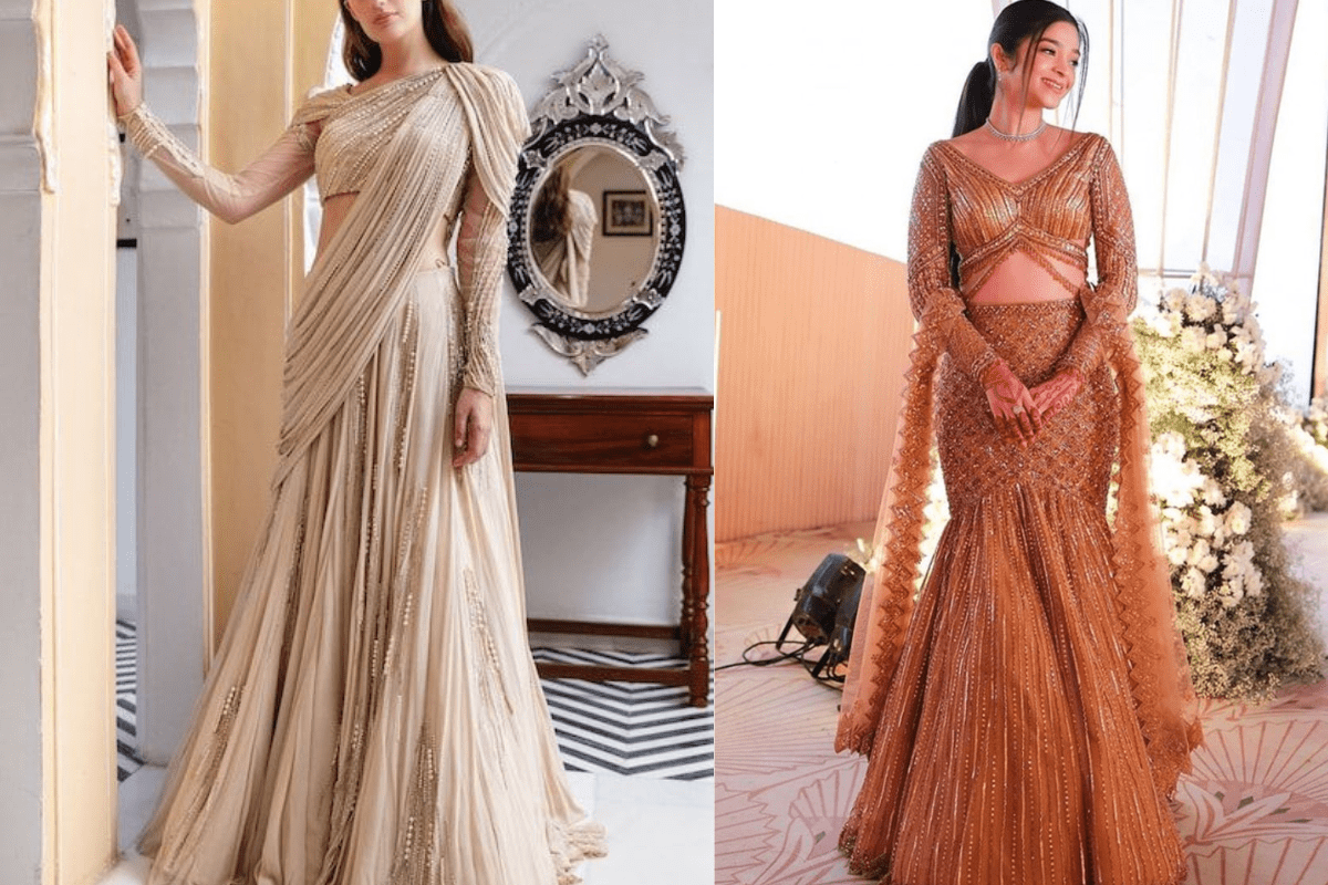 Engagement Outfit Ideas: सगाई पर पाएं रॉयल और ग्लैमरस लुक, जानें कौन-से आउटफिट्स हैं इस सीजन के ट्रेंड में 5 Engagement Dress Ideas For Women