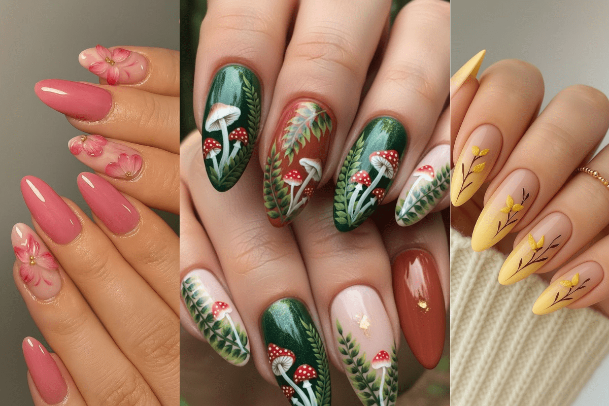 Floral and Nature-Inspired Nail Art