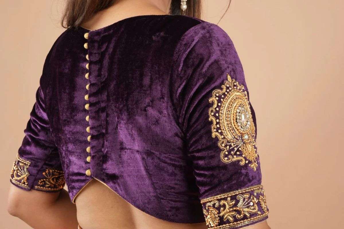 Velvet blouse