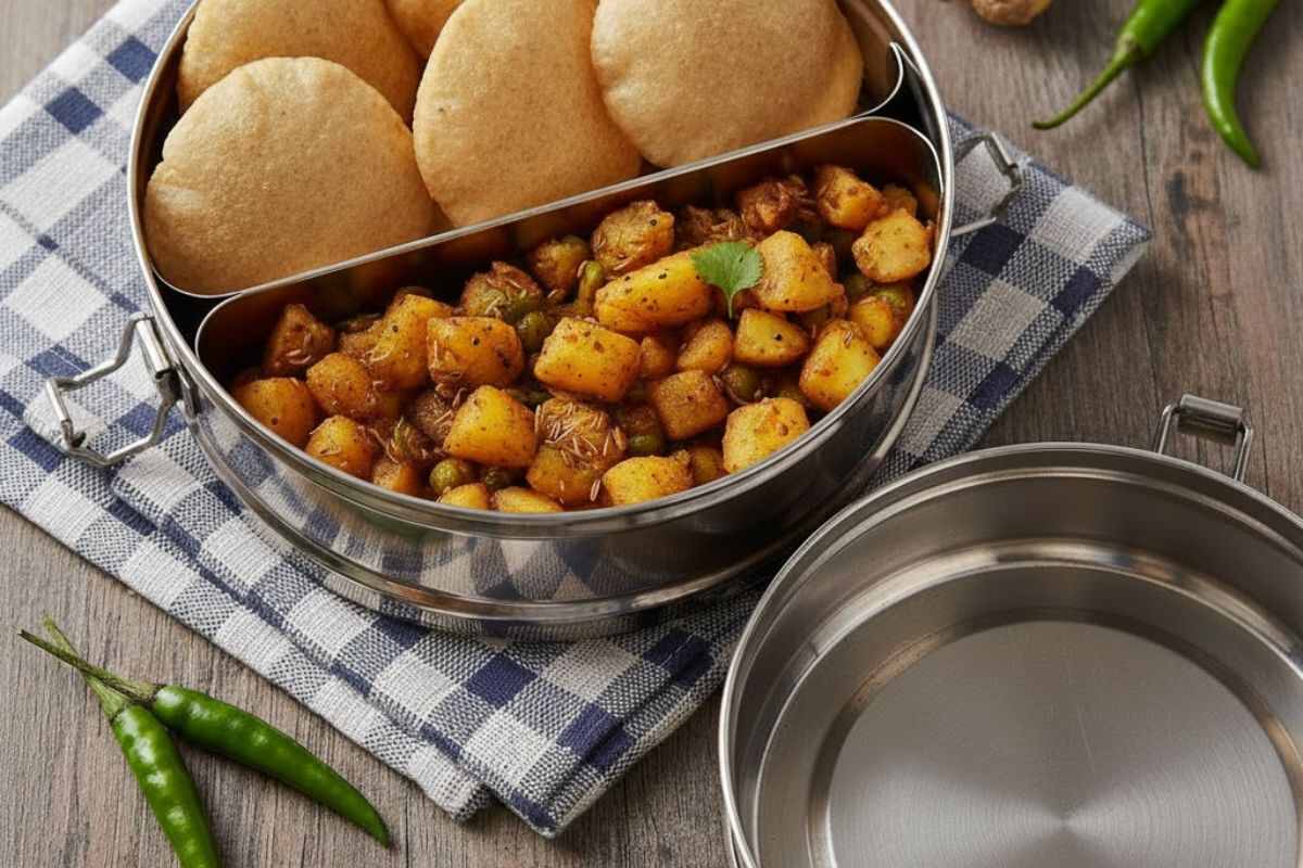 aloo sabji and puri