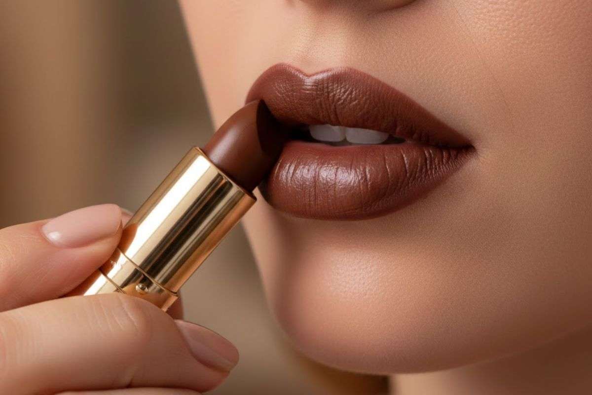 chocolate brown lipstick shade