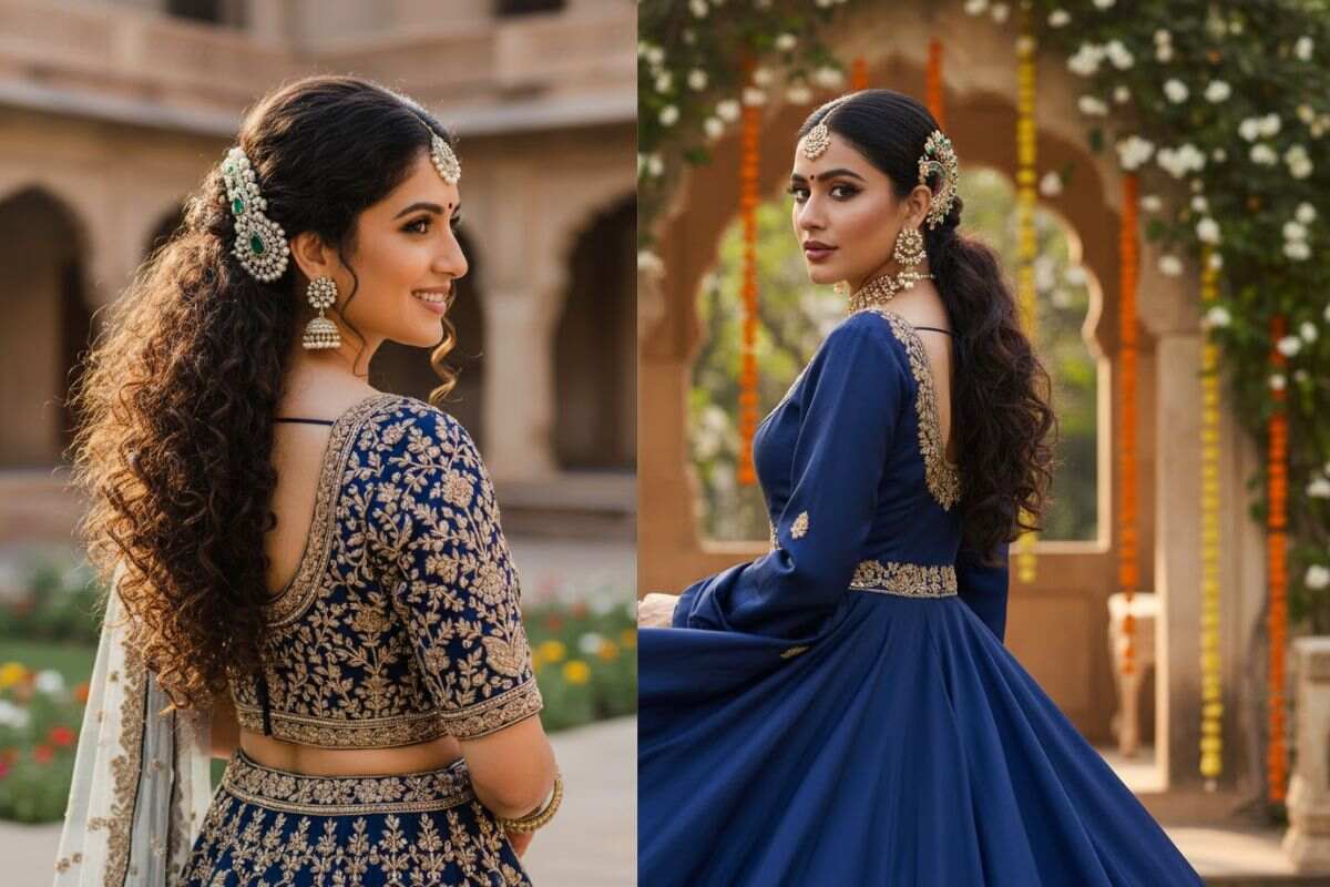 Hairstyle Ideas For Wedding Function: हर वेडिंग फंक्शन के लिए परफेक्ट हैं ये खूबसूरत हेयरस्टाइल आइडियाज, लुक बनेगा स्टाइलिश और ग्लैमरस 1 Curly Ponytail Hairstyle