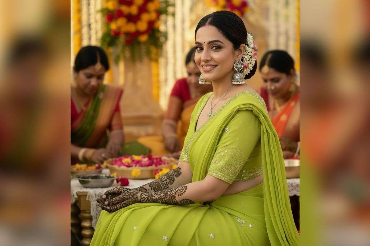 Mehndi Outfit Ideas: मेहंदी फंक्शन के मौके पर अपने लुक को बनाएं खास, ट्राई करें ये खूबसूरत आउटफिट आइडियाज 5 Saree For Mehndi