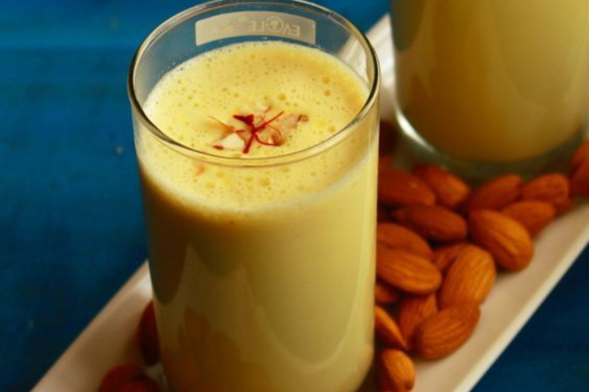 Almond Saffron Milk