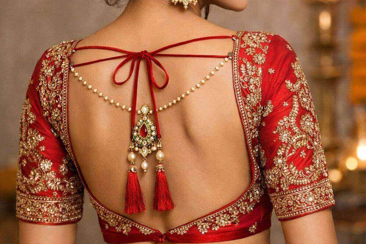 Backless Blouse design
