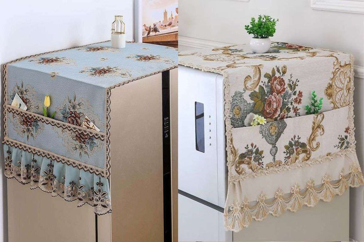 Embroidery Work Fridge Cover (Image Source: Pinterest)