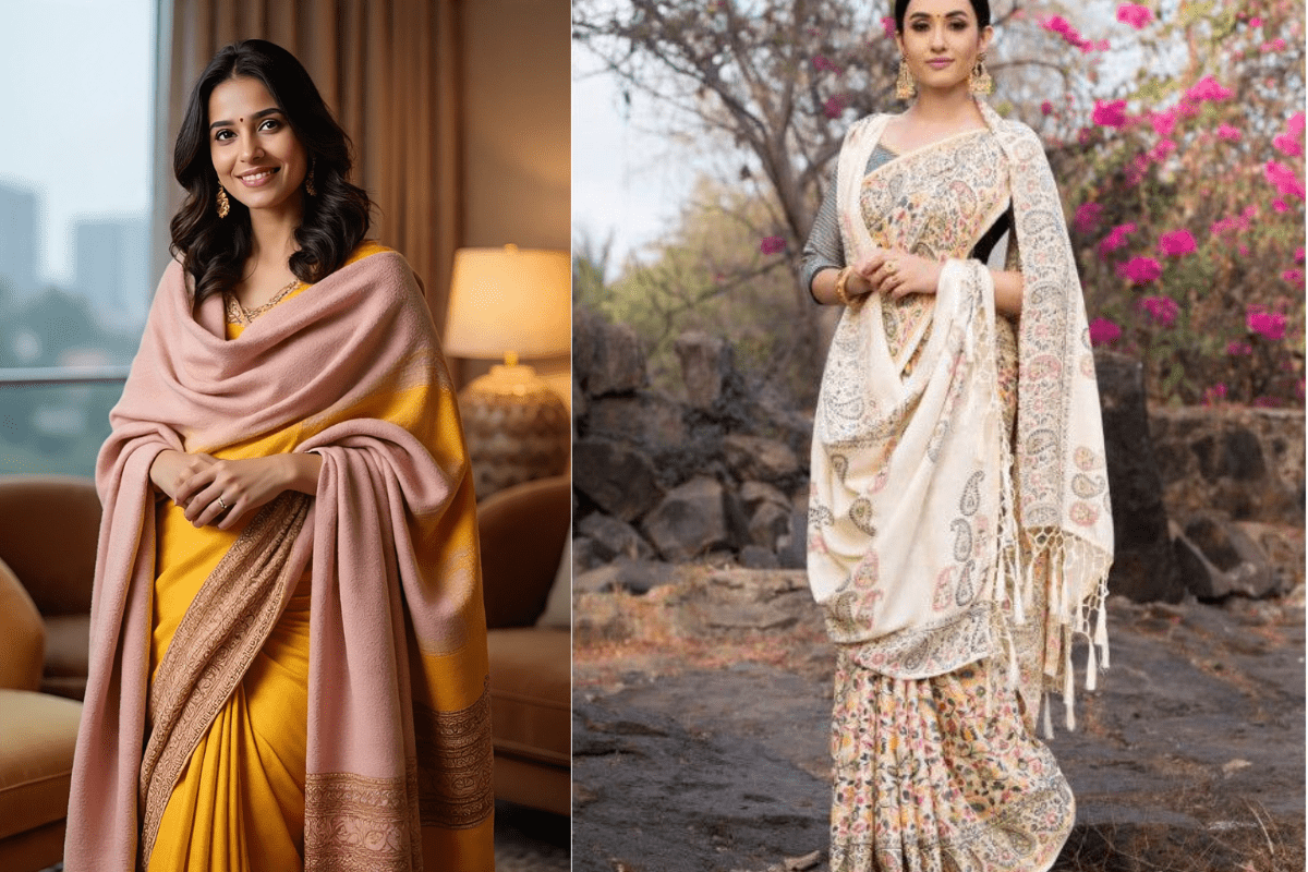 Front Open Shawl Drape Style