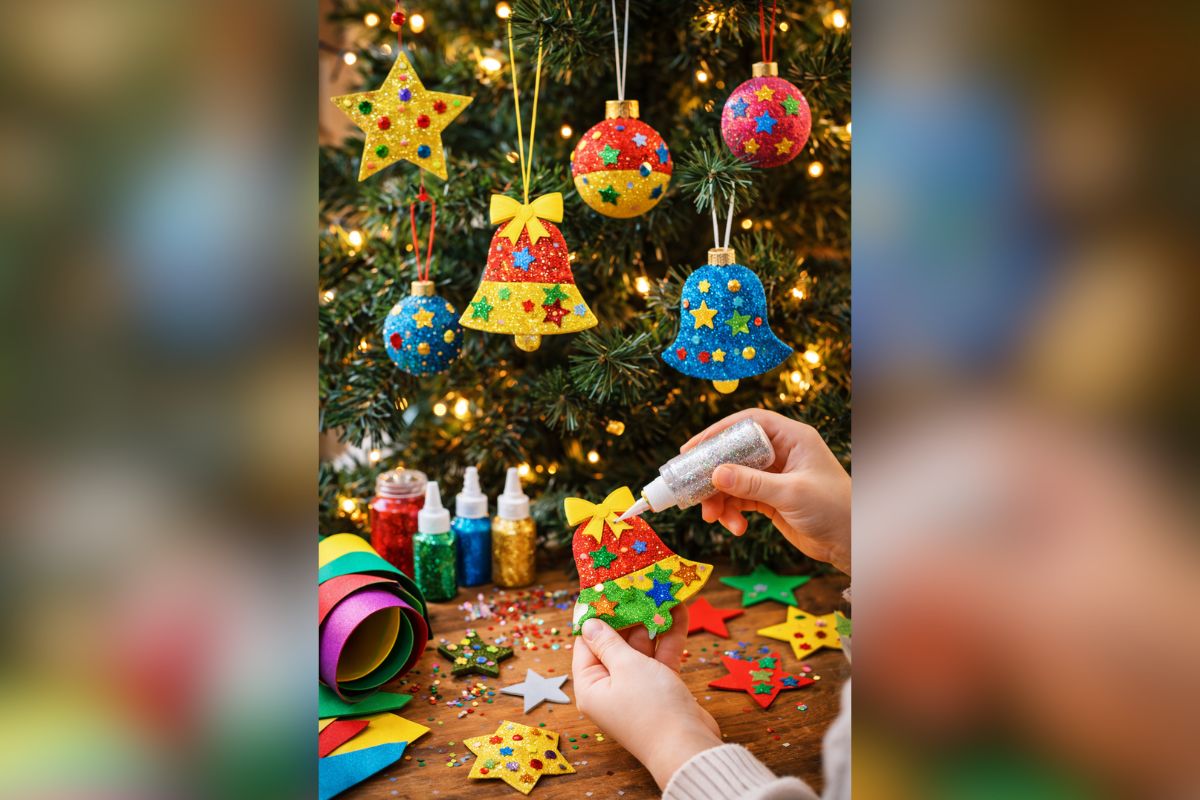 Christmas Decoration Ideas For Kids: घर पर बच्चों के साथ बनाएं ये आसान क्रिसमस डेकोरेशन, त्योहार बनेगा यादगार 3 Handmade Christmas Tree Ornaments (Ai Generated)