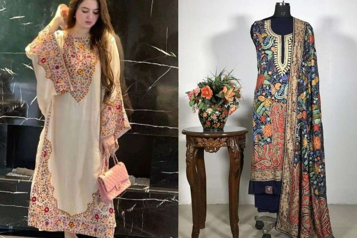 Kashmiri Suit For Women: फैशन में फिर छाया कश्मीरी सूट, देखिए इसके सबसे लेटेस्ट और ट्रेंडिंग डिजाइन 1 Kashmiri Embroidery Suit (Image Source : Pinterest)