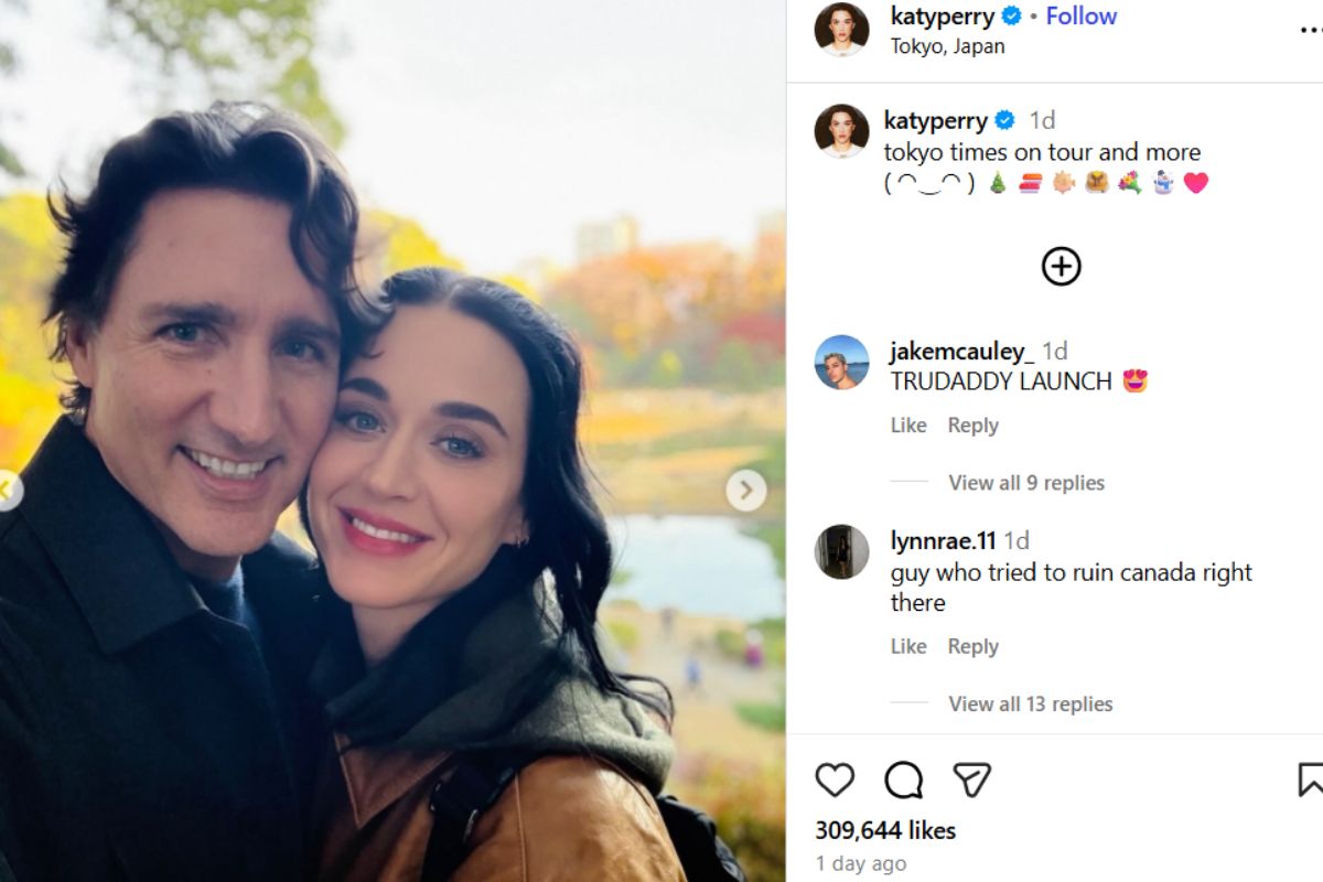 Katy Perry Makes Relationship With Justin Trudeau Official