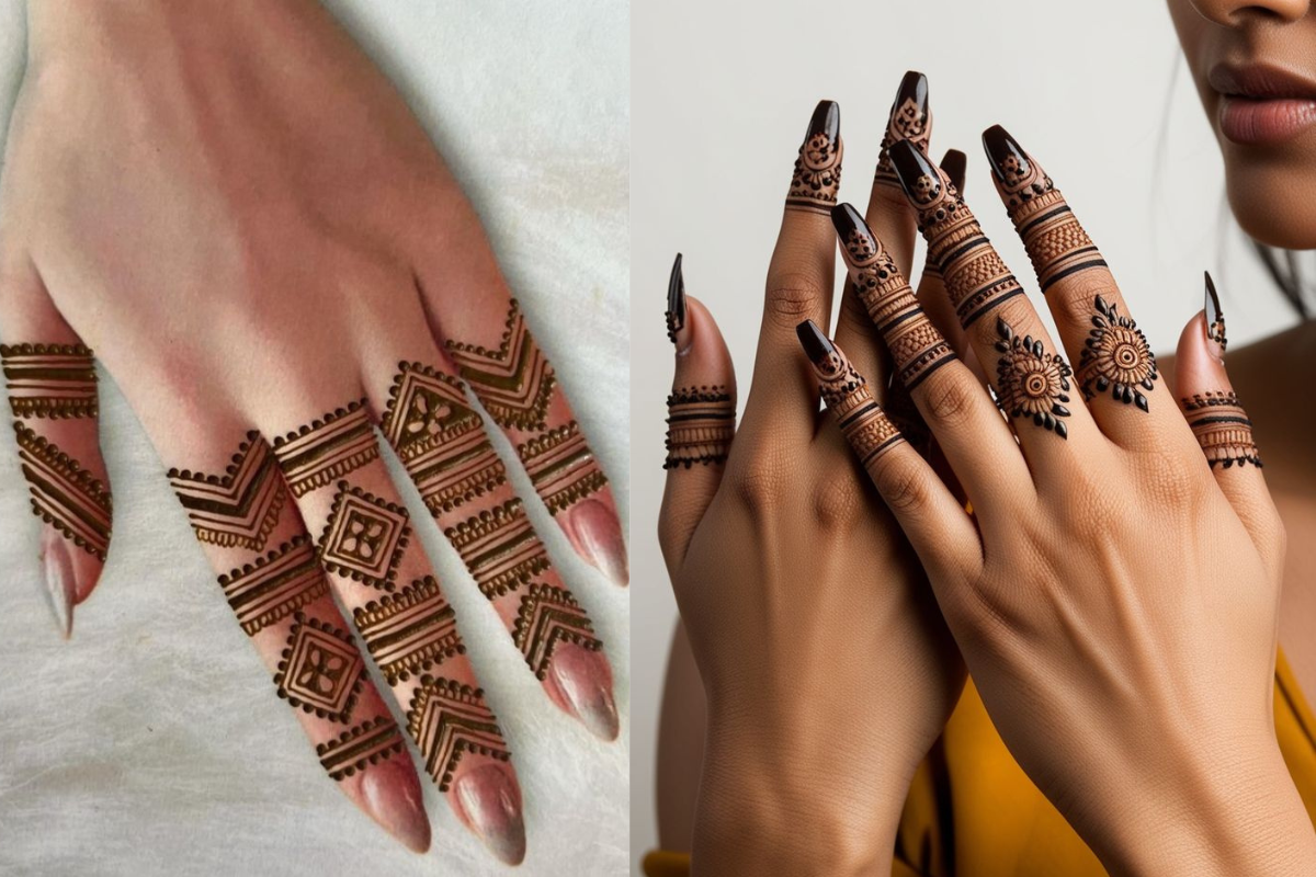 Mandala Style Finger Mehndi