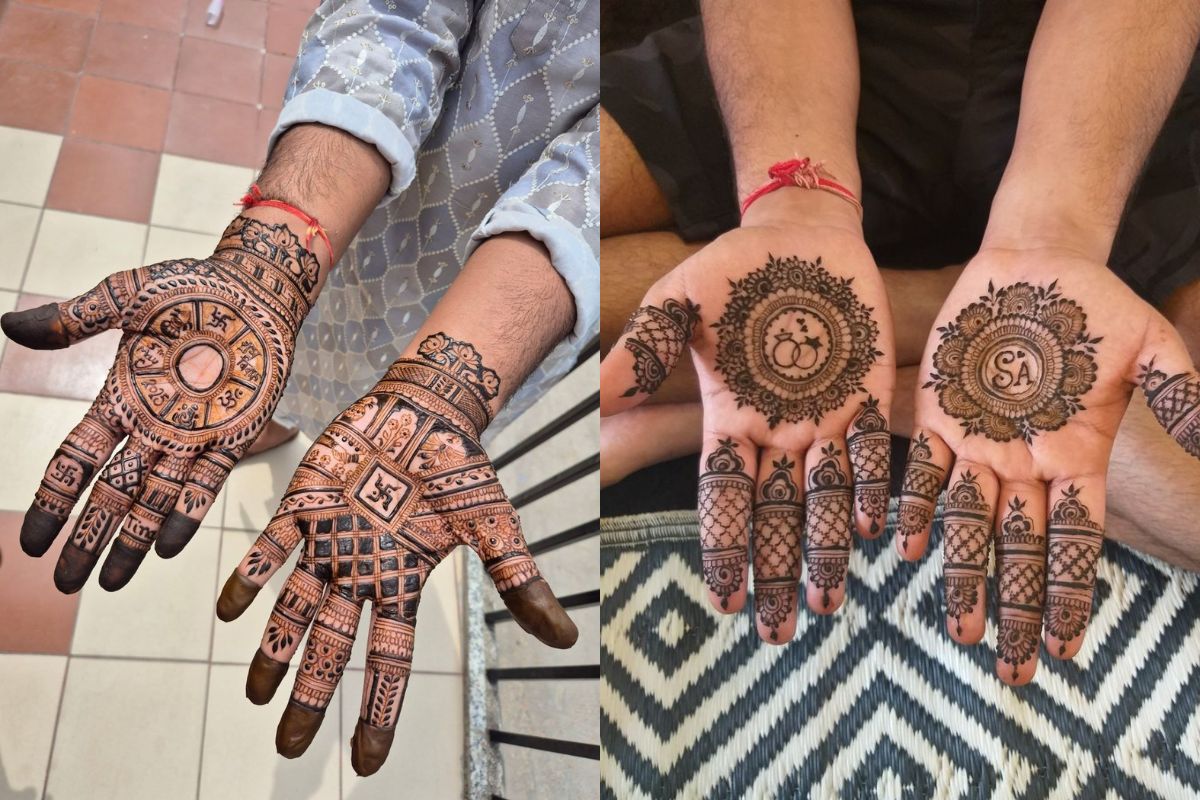 Dulha Front Hand Mehndi: शादी के दिन हाथों में सजाएं सजनी के नाम की मेहंदी, रंग होगा गाढ़ा तो बढ़ेगा दोनों का प्यार 6 Mandala Style Groom Mehndi (Image Source: Pinterest)