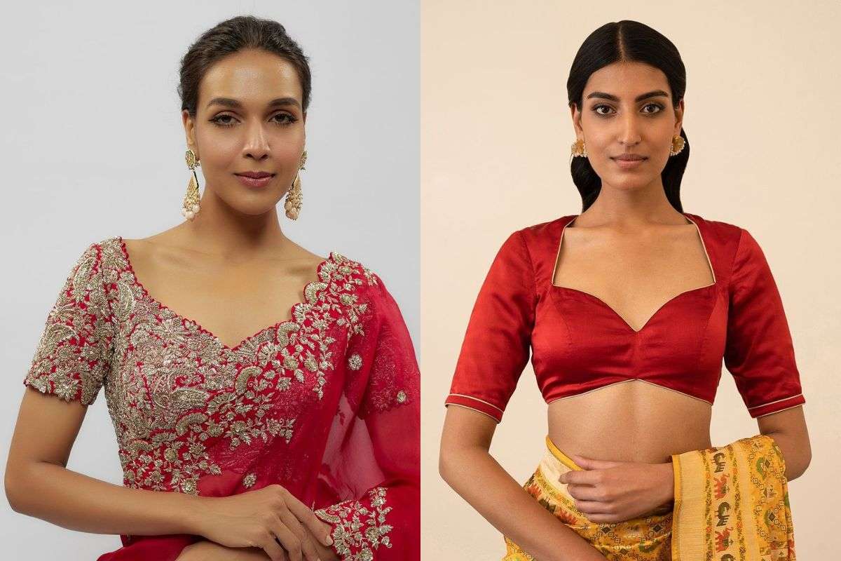 Blouse For Nayi Dulhan: हर दुल्हन की वार्डरोब में होना चाहिए ये 5 ब्लाउज, बढ़ाएंगे आपकी स्टाइल की शान 3 Red Silk Blouse (Image Source: Pinterest)