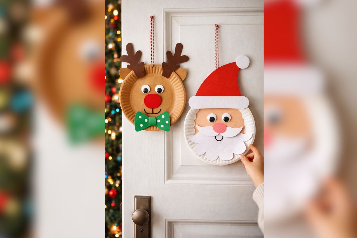 Christmas Decoration Ideas For Kids: घर पर बच्चों के साथ बनाएं ये आसान क्रिसमस डेकोरेशन, त्योहार बनेगा यादगार 4 Santa And Reindeer Craft (Ai Generated)