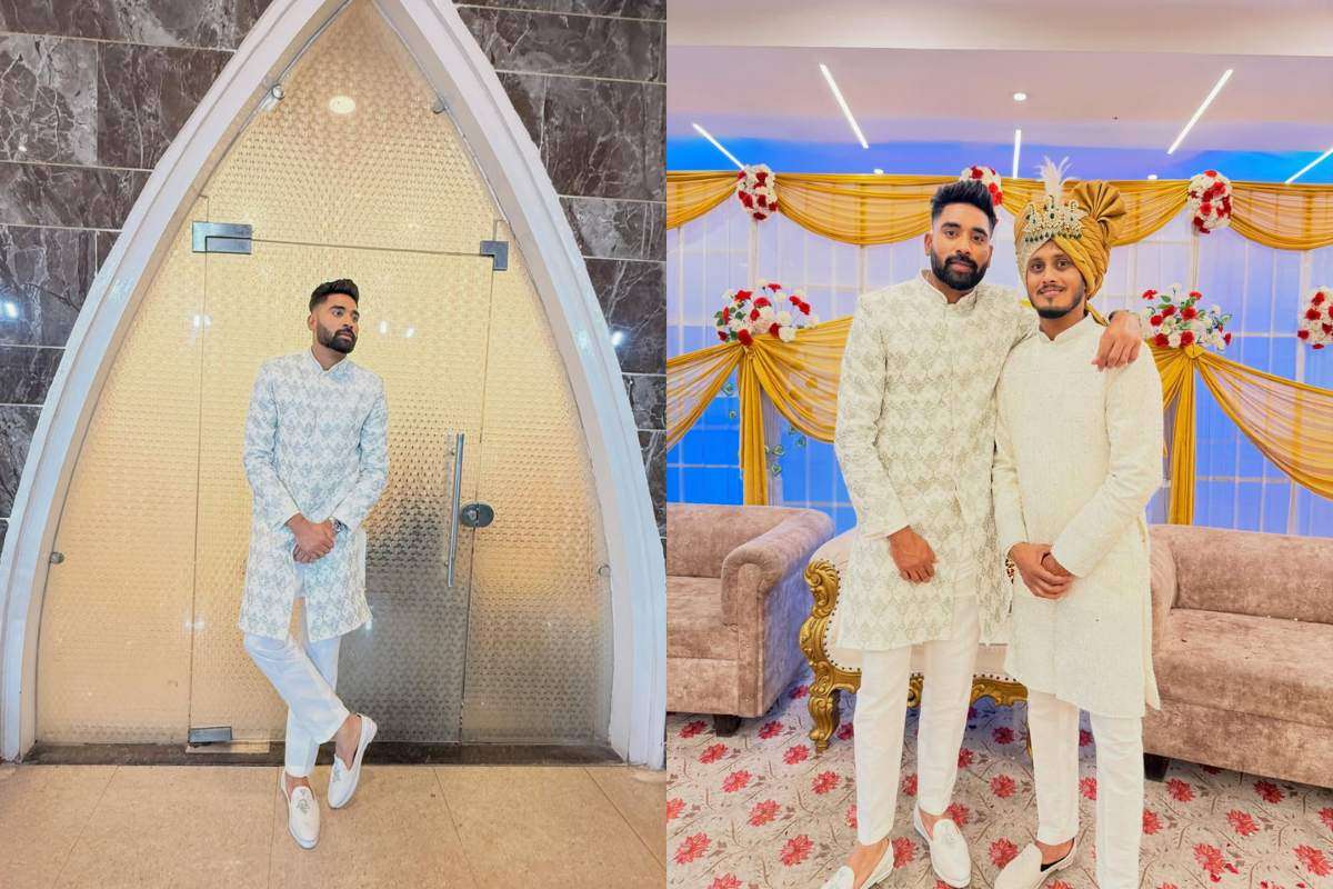 Mohammed Siraj With Friend At Wedding