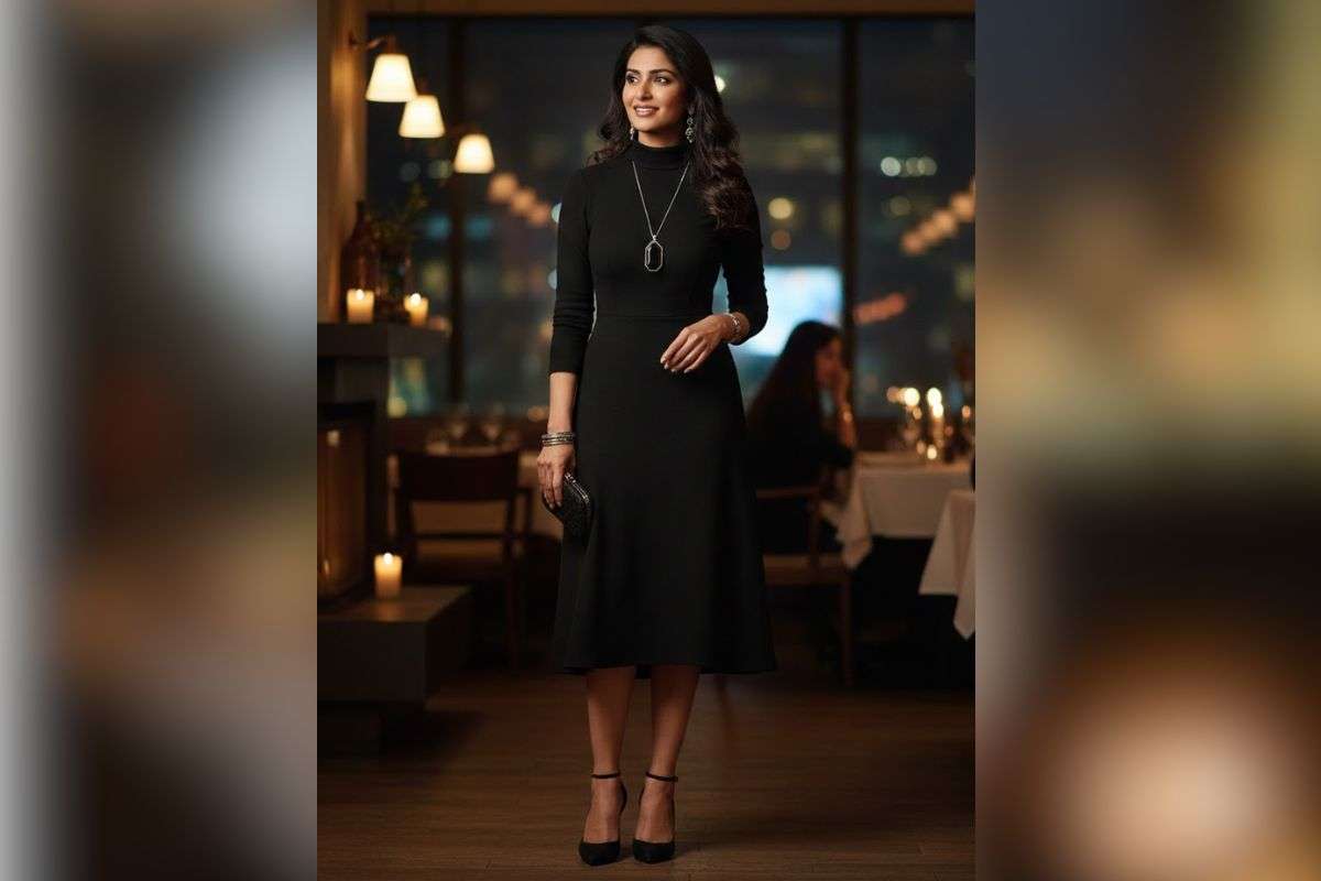 Woolen One Piece Dress