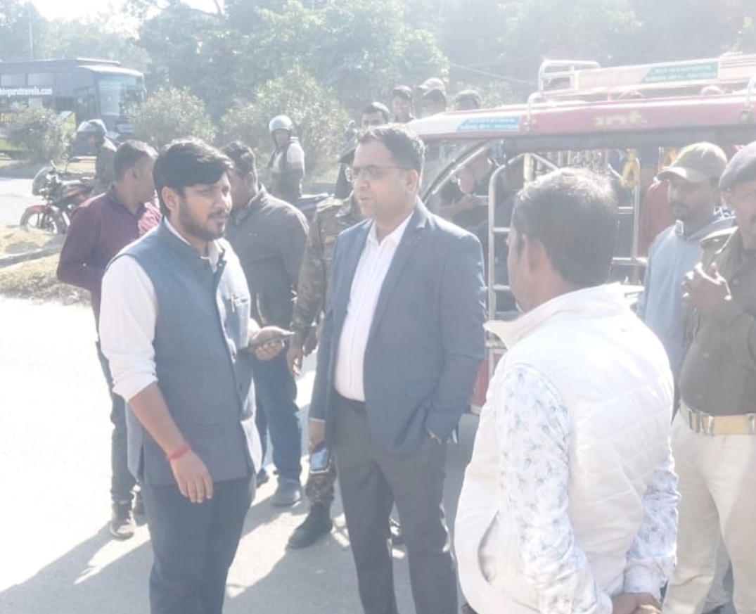 एसडीओ ने किया अतिक्रमण स्थल का निरीक्षण