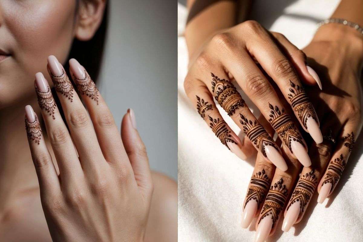 Finger Focused Mehndi Desigen (Pinterest)