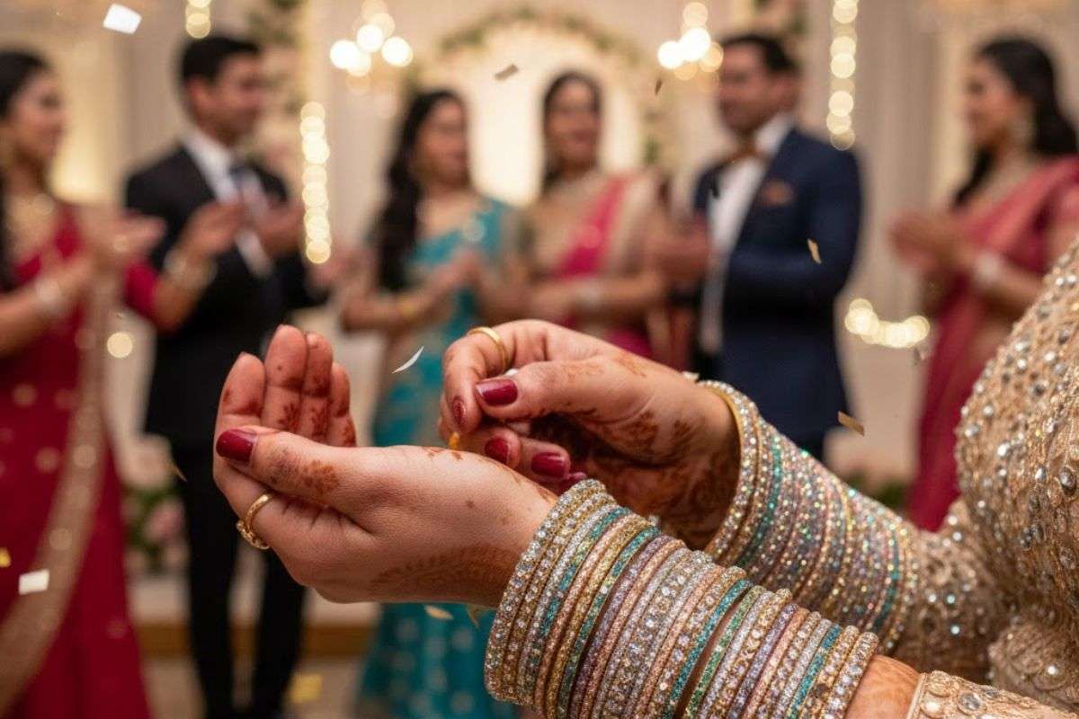 Bangles Design For Party Look: इन चूड़ियों से पार्टी लुक को बनाएं और भी शानदार, यहां देखें बेहतरीन बैंगल्स डिजाइन 5 Glitter Bangles