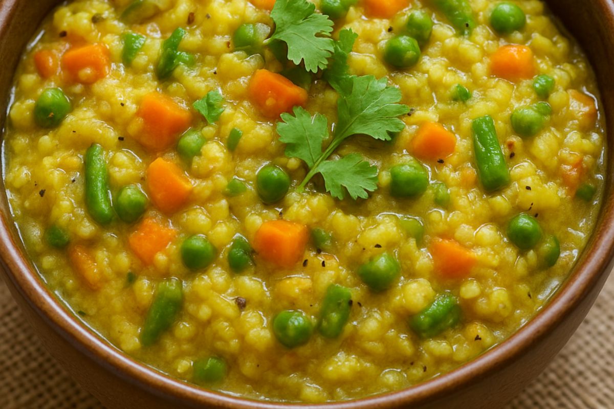 mix veg khichdi (AI Generated)
