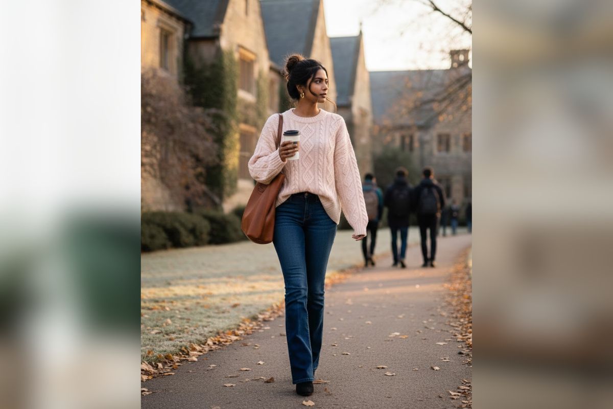 College Winter Outfits For Girls: ठंड में भी बनाएं अपना लुक स्पेशल, यहां देखें कॉलेज गर्ल्स के लिए आउटफिट आइडियाज 1 Oversize Sweater